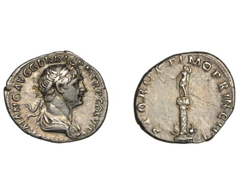Trajan (98-117), Denarius, 112-4, laureate and draped bust right, [imp tr]aiano avg ger dac p m tr p cos vi pp around, rev. c