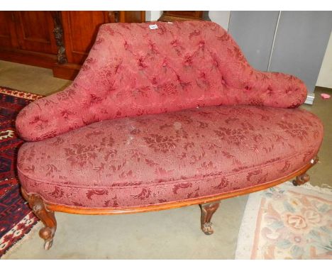 An early 20th century salon sofa, COLLECT ONLY.