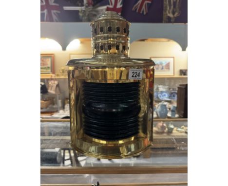 A Green starboard navigation lamp.