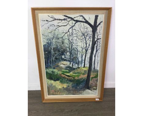 K TAYLOR,AUTUMN PASSINGoil on board, signed, titled versoimage size 90cm x 60cm, overall size 103cm x 72cm Framed.