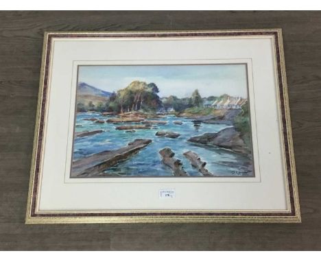 J K MAXTON,THE KYLES OF BUTE and THE DOCHART AT KILLIN, PERTHSHIREwatercolours on paper, signed, each titled labels versoimag