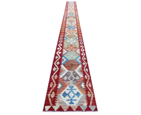 ANATOLIAN KILIM RUNNER, 686cm x 63cm. 