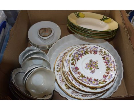 Quantity of various Adderley and other dinner wares