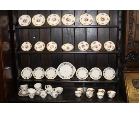 A Royal Doulton "Camelot" (TC1016) part tea set and a Hammersley Bone China "Lady Patricia" floral spray decorated part tea s