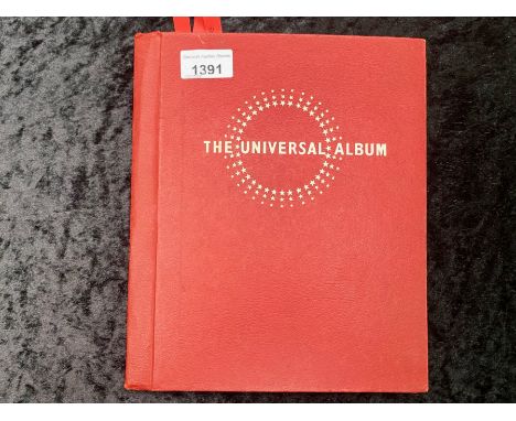 Stamp interest: Nicely filled red Universal stamp album - Good China and mint GB. Also several Commonwealth. So many mint sta