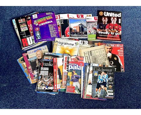 Football Interest - Large Collection of Football Programmes, including Manchester United, Manchester City Preston North End, 