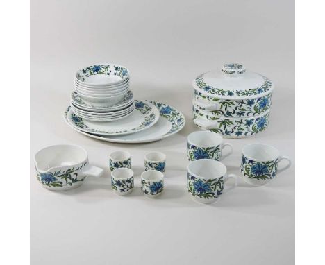 A Wedgwood Florentine pattern part tea and dinner service, together with a Midwinter Spanish Garden pattern part tea and dinn