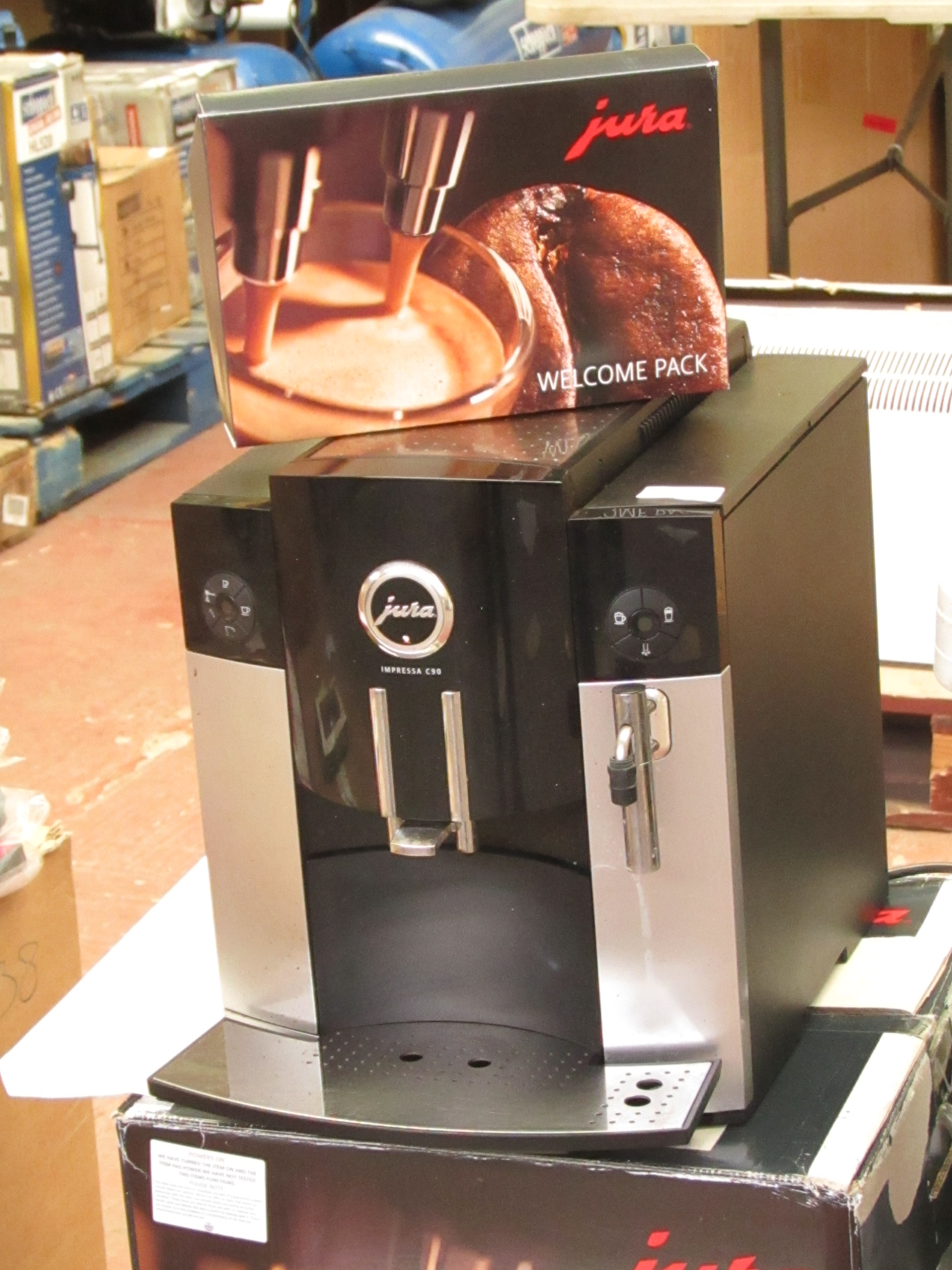 Jura Impressa C90 coffee maker. Powers on & boxed (similar products retails for around £1,000).
