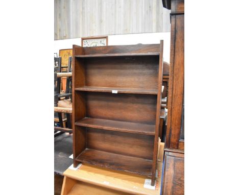 A vintage book shelf.
