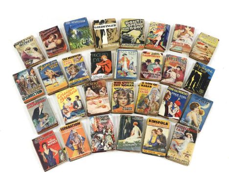 A COLLECTION OF 20TH CENTURY CRIME NOVELS,including a collection of graphic 1930s noir books, also Ian Fleming: Goldfinger 19