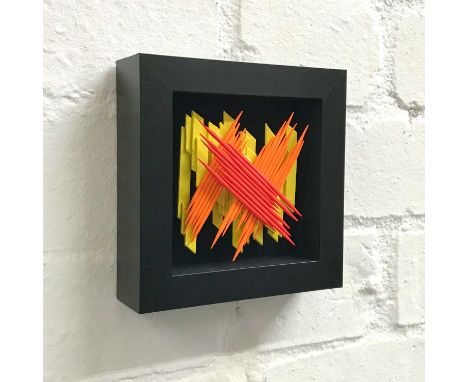 *Laurence Poole (b.1963),2021, a wooden sculpture, cased wooden coffee stirrers and cocktail sticks, painted with acrylic pai
