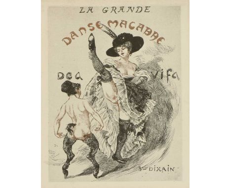 'LA GRANDE DANSE MACABRE'early 20th century, a set of six erotic 'La Grande Danse Macabre' prints by Martin Van Maele;togethe