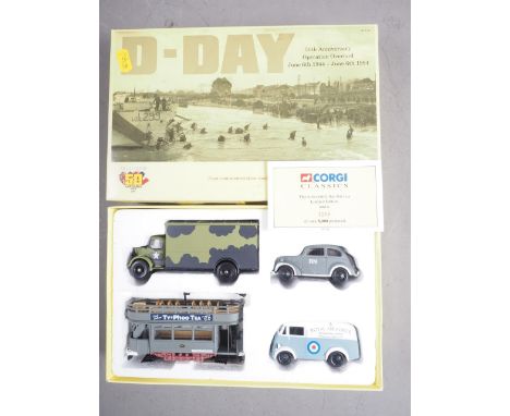 A Corgi Classics D-Day 50th Anniversary Operation Overlord four die-cast vehicle commemorative set, boxed 
