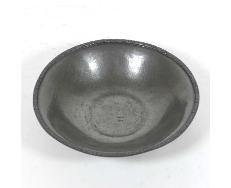 A Liberty &amp; Co Tudric pewter bowl, No.01354, dia.25cm 