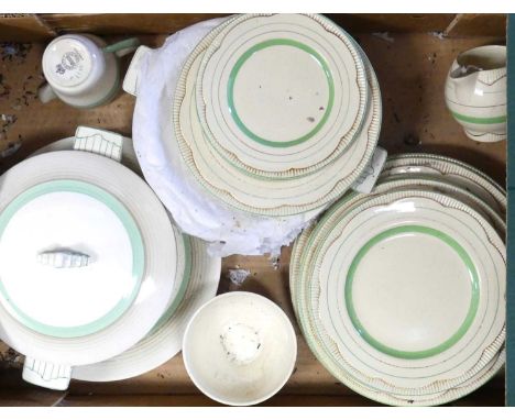 A collection of Clarice Cliff Newport pottery tableware, together with various other tableware to include Midwinter