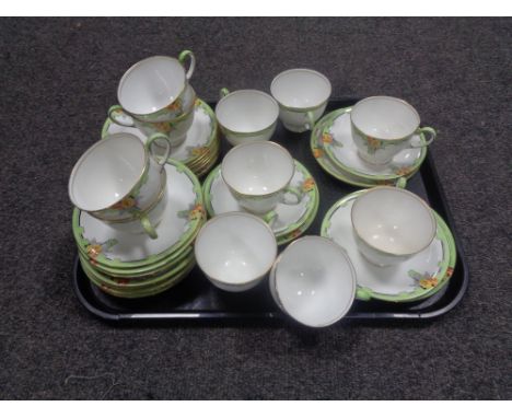 A tray of thirty-four piece Aynsley bone china tea service 