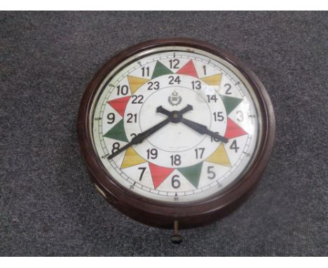 An early twentieth century Smith's Bakelite cased wall clock with later RAF dial