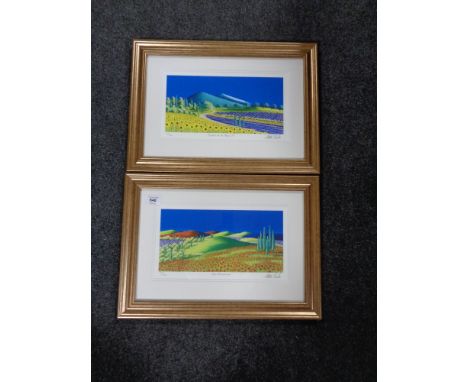 Two Stella Parslow signed prints, Roots De Les Alpes II, together with Les Bronnies.
