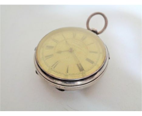 A silver pocket watch centre seconds chronograph, Chester 1898. 