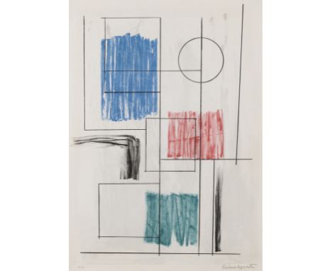 δ Barbara Hepworth (1903-1975)ArgosLithograph printed in colours, 1969, signed in pencil, numbered from the edition of 60, on