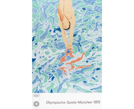 δ David Hockney (b.1937)Olympische Spiele München, 1972 (Baggott 34)Lithograph printed in colours, 1972, on thick wove paper,