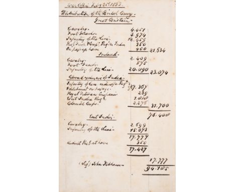 Byroniana.- Army List (The), for April 1831 [&amp;] May 1832, 2 vol. in 1, Sir John Cam Hobhouse's annotated copy, with his n