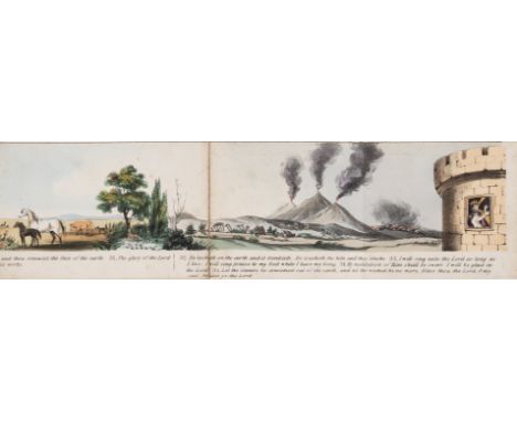 [ffarington&nbsp;(Sarah Maria)]&nbsp;104th Psalm,&nbsp;hand-coloured lithographed panorama on conjoined sheets forming contin