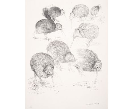 Birds.- Ching (Raymond) Portfolio of Bird Drawings, one of 200 copies, 12 plates, each numbered and signed by the artist in p
