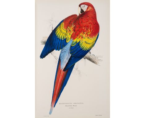 Birds.- Lear (Edward) Illustrations of the Family of Psittacid&aelig; or Parrots, one of 530 numbered copies, colour plates, 