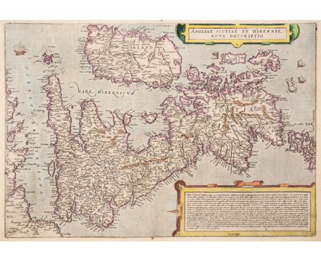 Britain.- Jode (Gerard de) Angliae Scotiae et Hibernie Nova Descriptio, Elizabethan map of the British Isles with north orien