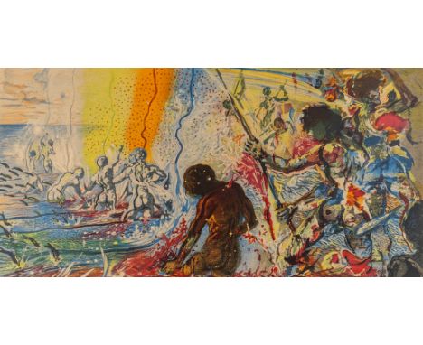 Salvador DALI (1904-1989) 'Tuna Fishing' a lithograph.&nbsp;Stamped and numbered&nbsp;3/145Dimensions:(W:60 x H:30 cm)