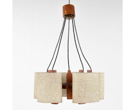 Maison Arlus (Attr.) a ceiling lamp with acrylic lampshade. Circa 1960.&nbsp;Dimensions:(H:65 x D:45 cm)