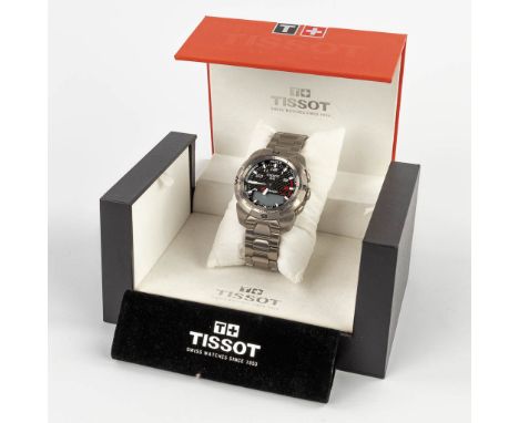 Tissot T-Touch, a men's wristwatch, TitaniumWith the original box and papers.&nbsp;Dimensions:(W:4,3 cm)Condition:Use marks.&
