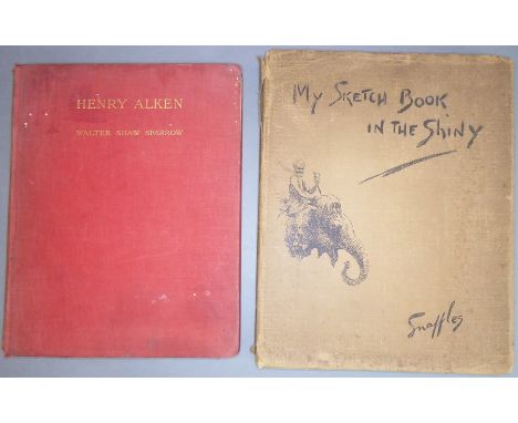 'HENRY ALKEN' by Walter Shaw Sparrow (1927 First Edition) with eight plates in colour and 64 subjects in half-tone, together 