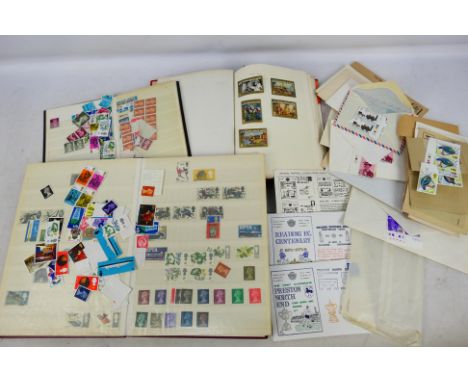 Philately - Three albums / stock books containing GB and world stamps, Victorian and later, a quantity of loose stamps and Of