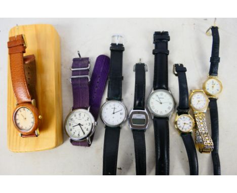 A small collection of wrist watches to include Sekonda, Timex, Rotary and other. [W]