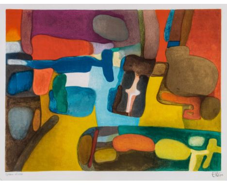 Maurice Estève (1904-2001) - Cali (M.34) lithograph printed in colours, 1963, signed and inscribed Epreuve d'essai, an artist