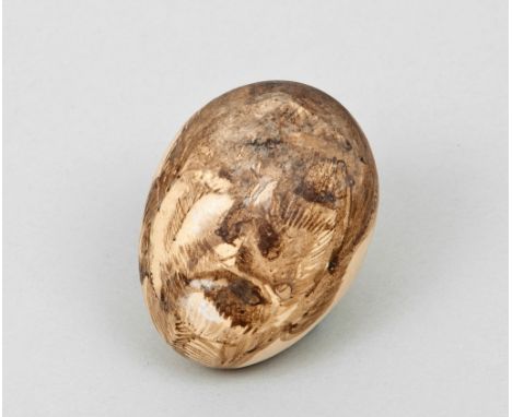 Lucian Freud (1922-2011) - Self Portrait, 1979 oil and ink wash on a hen's egg overall size 60 mm (2 3/8 in) Provenance: The 