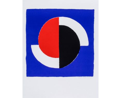 Sonia Delaunay (1885-1979) - Projet de l'exécution de l'affiche de l'exposition lithograph printed in colours, signed in penc