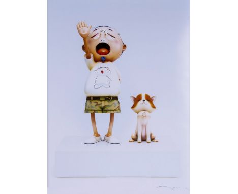 ** Takashi Murakami (b.1962) - Pom & Me offse t lithograph printed in colours, 2010, signed in felt-tip pen, numbered 50/300,