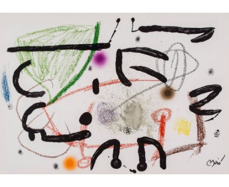 Joan Miró (1893-1983) - Maravillas con Variaciones Acrósticas en El Jardín de Miró 15 lithograph printed in colours, 1975, on