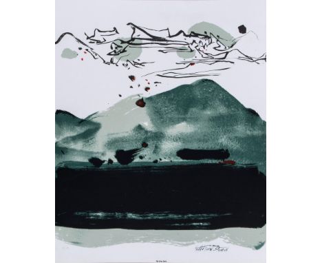 Chu Teh-Chun (1920-2014) - Mountain lithograph printed in colours, signed in black ink, inscribed E.A, an artist's proof asid