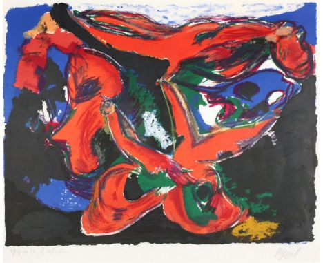 Karel Appel (1921-2006) - Faune Nocturne lithograph printed in colours, signed and inscribed E.A in pencil, an artist's proof