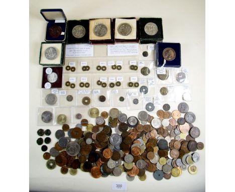 A large quantity of world coinage including British pre-decimal and decimal, Festival of Britain 1951 issues, some silver con