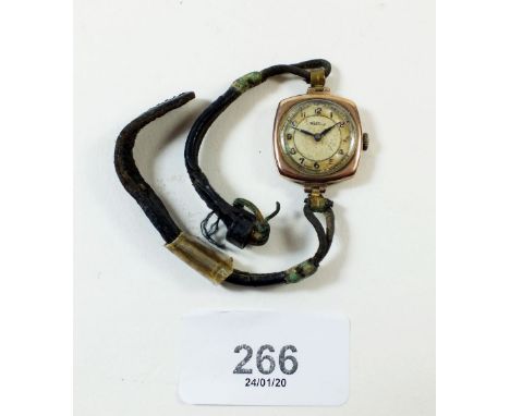 A 9 carat gold Rotary ladies wrist watch