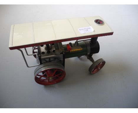A Mamod steam engine.