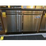 Avantco 4' 2-Door Stainless Steel Lowboy Refrigerator