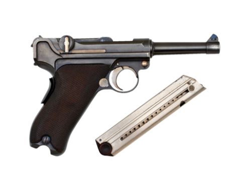 Guns / Rifles/ Militärische Ordonanzwaffen Deutschland - Kurzwaffen (militärisch) : Nummerngleiche Luger Pistole Model 1902 i