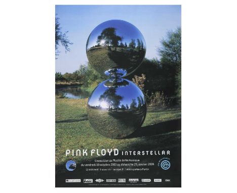 Pink Floyd Interstellar Exhibition 2003 Mirror Balls Outdoor Display Poster 
One of two posters created by Storm Thorgerson a