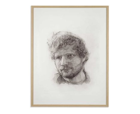 Colin Davidson Ed Sheeran Portrait Study 4. Signed by the Artist and Ed Sheeran
A superbly sensitive portrait drawing of Ed S